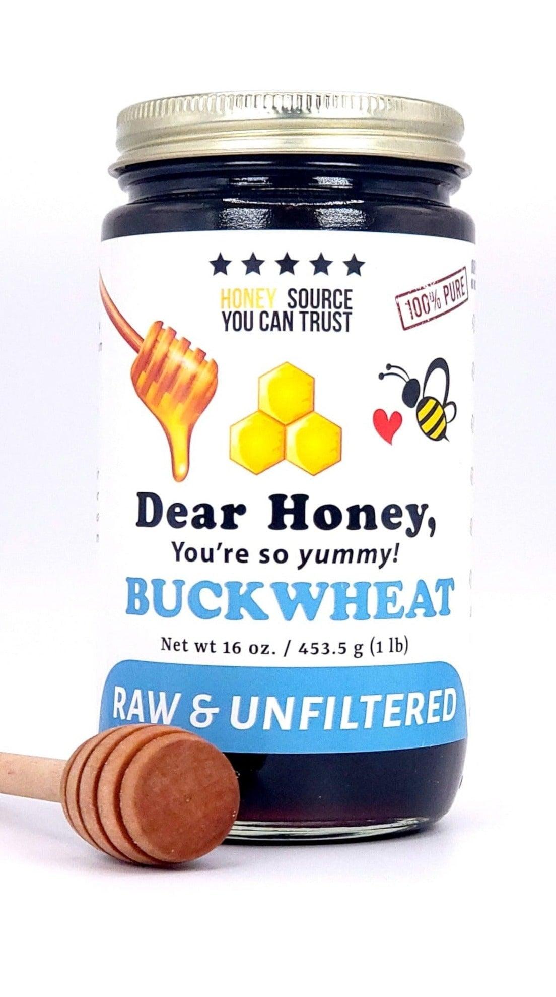 Buckwheat Honey: Natural Raw and Unfiltered Local New York - Dear Honey Store