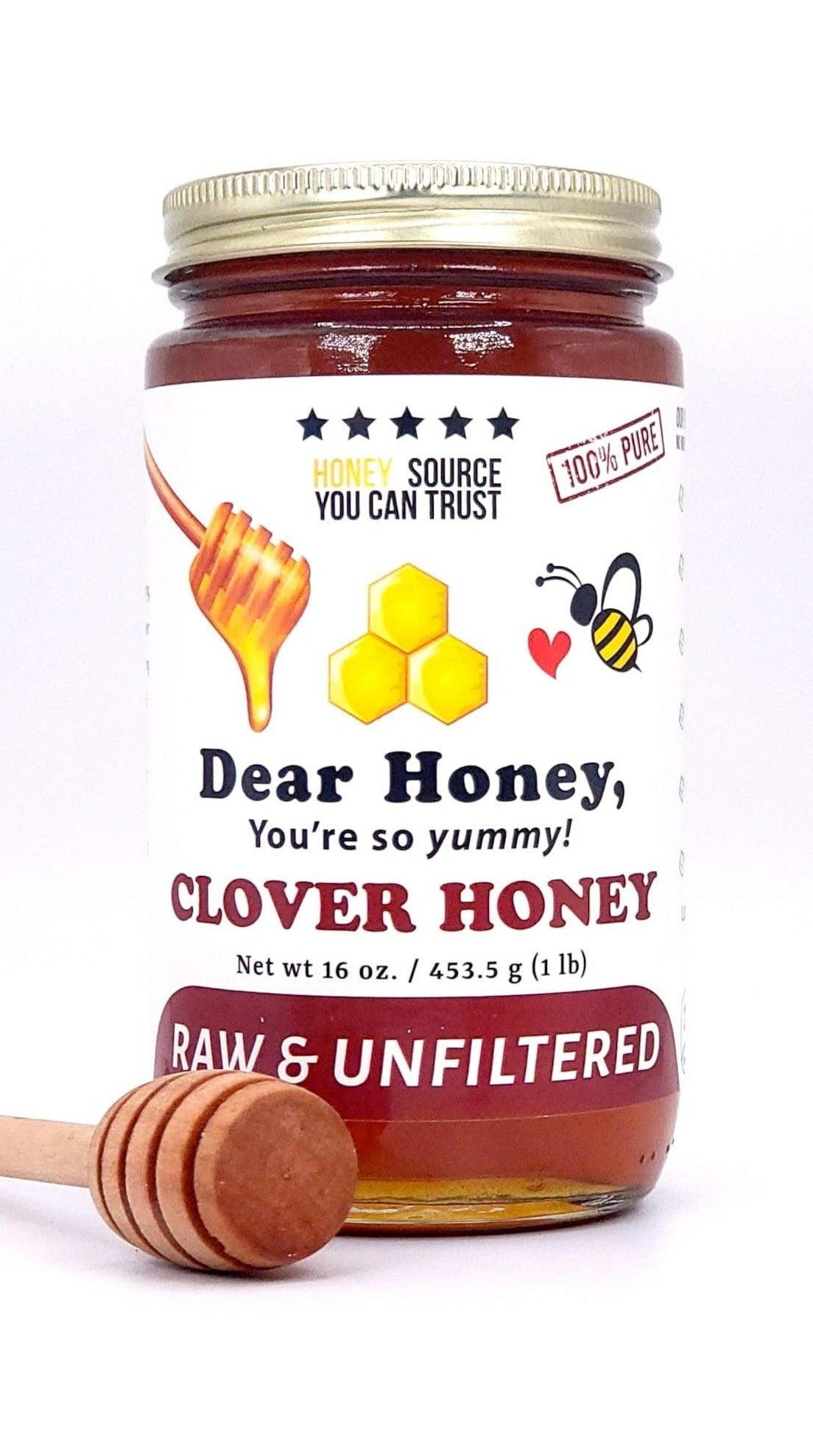 Clover Honey: Natural Pure Raw and Unfiltered Local NY - Dear Honey Store