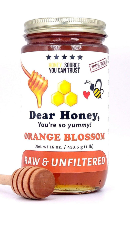 Orange Blossom Honey: Natural Pure Raw and Unfiltered Local NY - Dear Honey Store