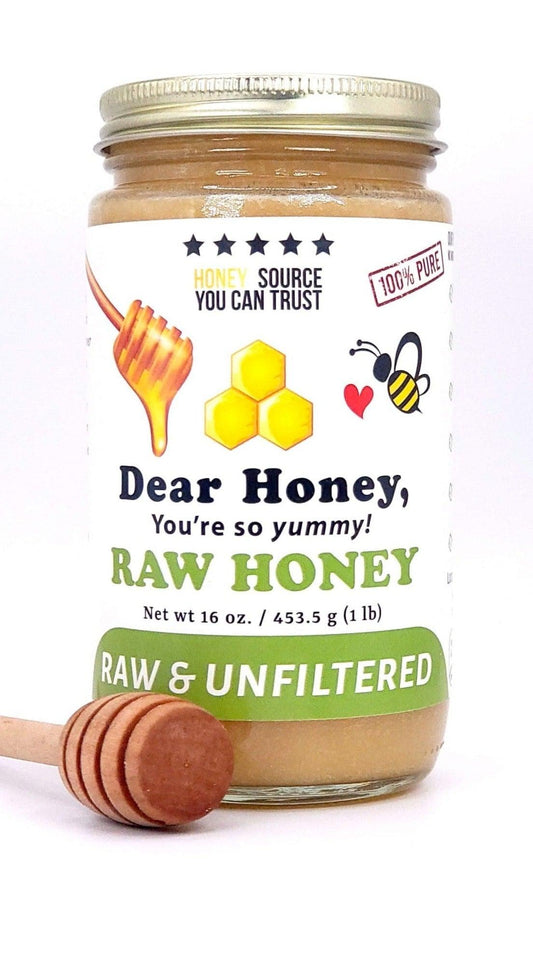 Raw Honey: Natural Pure Raw and Unfiltered Local NY State Honey - Dear Honey Store